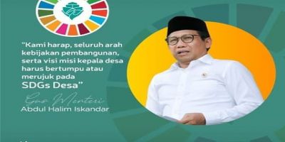 Abdul Halim Iskandar: SDG's Desa